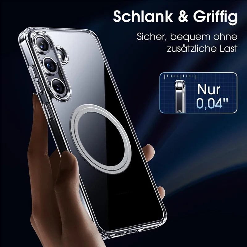 ShopCaseCart Slim Lightweight Samsung Galaxy S23 FE Phone Protective cover Compatible with MagSafe TPU+PC Clear Back Guard