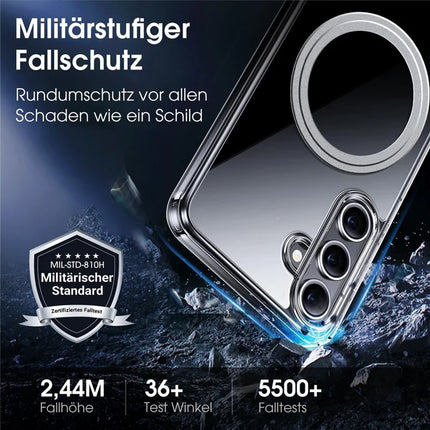 For Samsung Galaxy S23 FE Phone Case Compatible with MagSafe TPU+PC Clear Back Cover