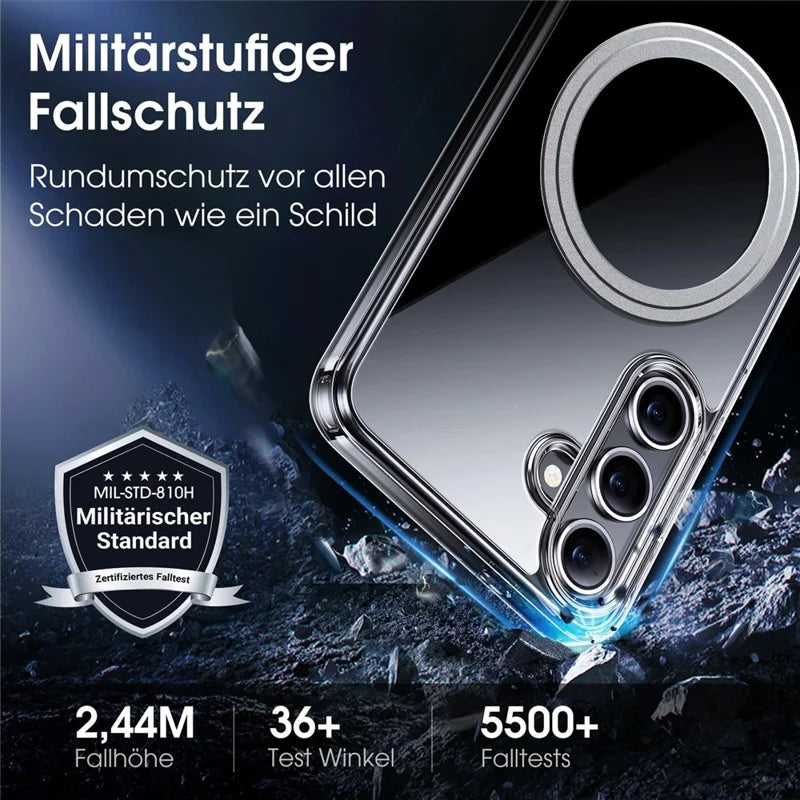 ShopCaseCart Slim Lightweight Samsung Galaxy S23 FE Phone Protective cover Compatible with MagSafe TPU+PC Clear Back Guard