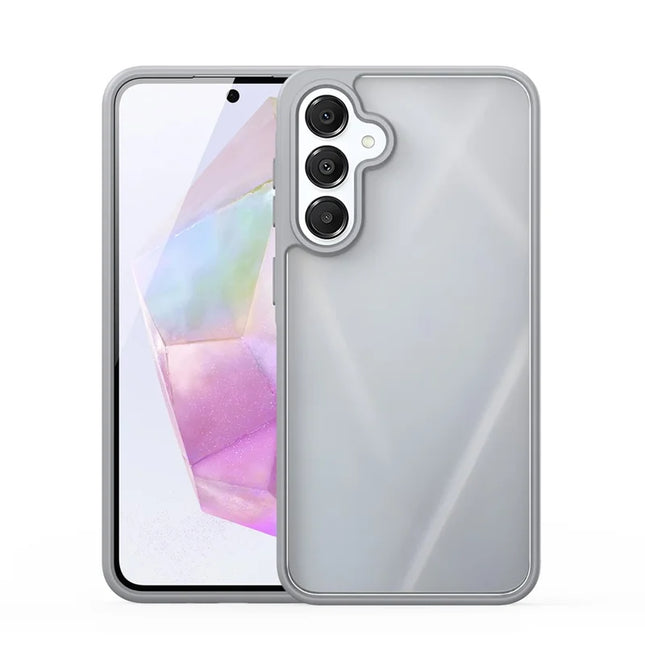For Samsung Galaxy A56 5G / A36 5G Case DUX DUCIS Yind Series Matte Anti-Fingerprint TPU+PC Phone Back Cover - Grey