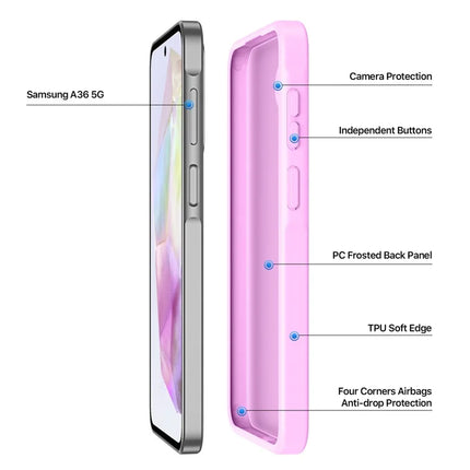 For Samsung Galaxy A56 5G / A36 5G Case DUX DUCIS Yind Series Matte Anti-Fingerprint TPU+PC Phone Back Cover