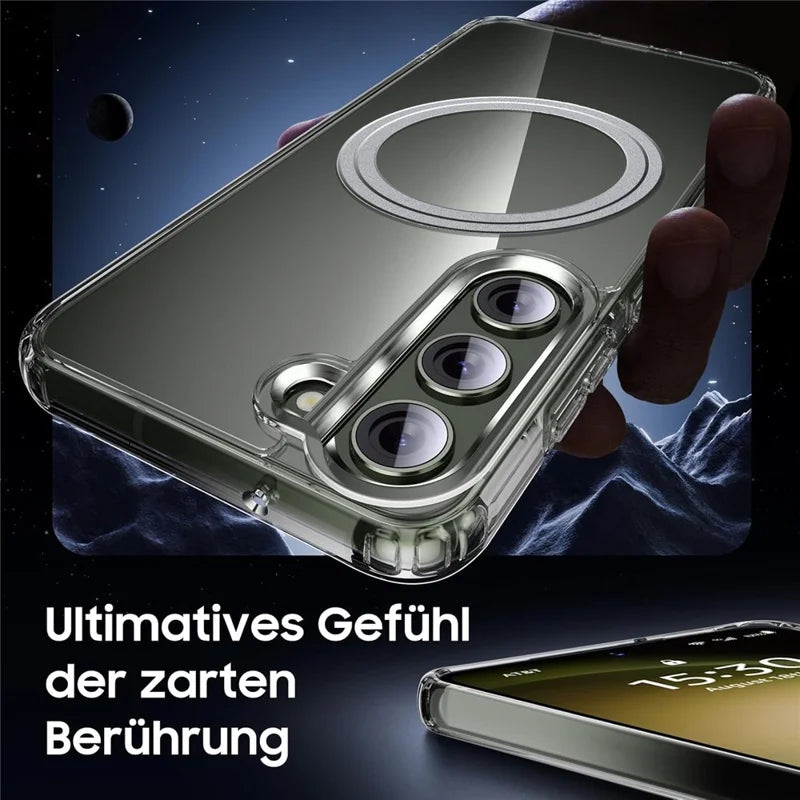 ShopCaseCart Slim Lightweight Samsung Galaxy S23 Phone Protective cover Compatible with MagSafe TPU+PC Clear Back Guard