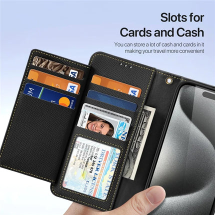 For iPhone 15 Pro Max Case DUX DUCIS Lawa Series Detachable Magnetic Cowhide Leather Cover Zipper Wallet