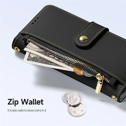 For iPhone 15 Pro Max Case DUX DUCIS Lawa Series Detachable Magnetic Cowhide Leather Cover Zipper Wallet