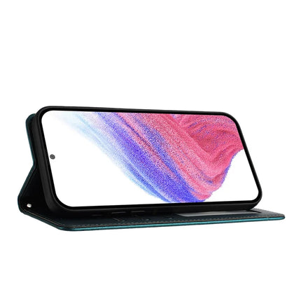 For Motorola Moto G75 5G Case with Strap RFID Blocking Leather Wallet Phone Cover Cat Mouse Pattern