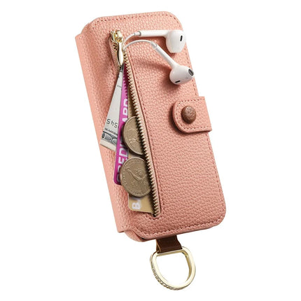For Samsung Galaxy A06 Case RFID Blocking Zipper Wallet PU Leather Mobile Cover