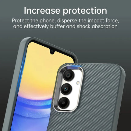For Samsung Galaxy A15 5G / A15 4G Case Cell Phone Hybrid Back Cover Carbon Fiber Texture