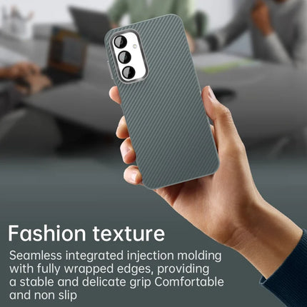 For Samsung Galaxy A55 5G Case Cell Phone Hybrid Back Cover Carbon Fiber Texture