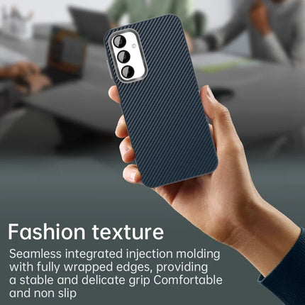 For Samsung Galaxy A55 5G Case Cell Phone Hybrid Back Cover Carbon Fiber Texture