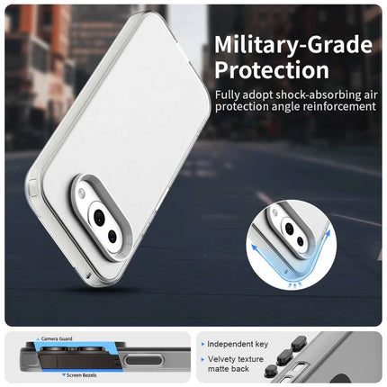 For Google Pixel 9a Case PC+TPU+PET Matte Anti-Drop Phone Back Cover