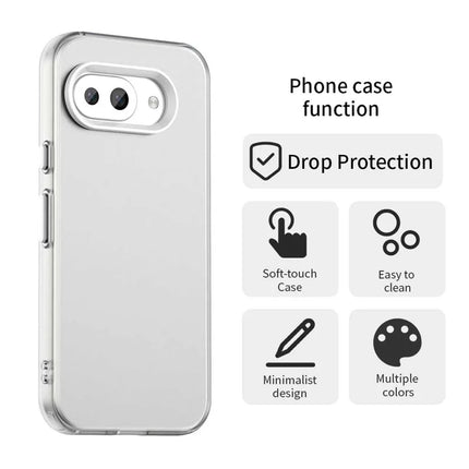 For Google Pixel 9a Case PC+TPU+PET Matte Anti-Drop Phone Back Cover