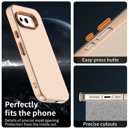 For Google Pixel 9a Case PC+TPU+PET Matte Anti-Drop Phone Back Cover