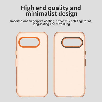 For Google Pixel 9a Case PC+TPU+PET Matte Anti-Drop Phone Back Cover