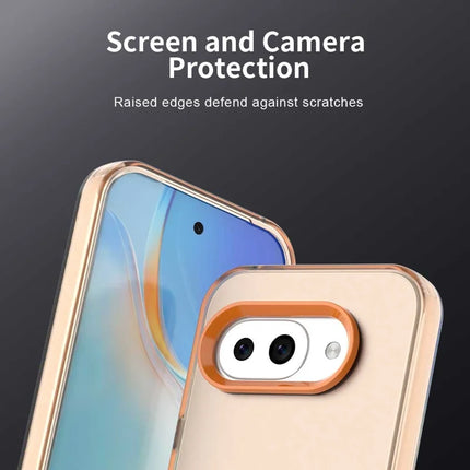 For Google Pixel 9a Case PC+TPU+PET Matte Anti-Drop Phone Back Cover