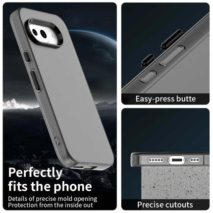 For Google Pixel 9a Case PC+TPU+PET Matte Anti-Drop Phone Back Cover
