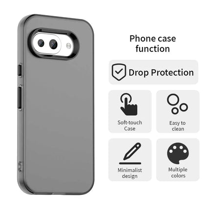 For Google Pixel 9a Case PC+TPU+PET Matte Anti-Drop Phone Back Cover