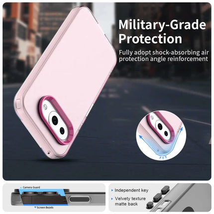 For Google Pixel 9a Case PC+TPU+PET Matte Anti-Drop Phone Back Cover