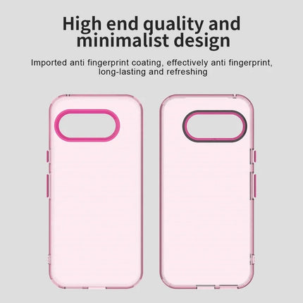 For Google Pixel 9a Case PC+TPU+PET Matte Anti-Drop Phone Back Cover