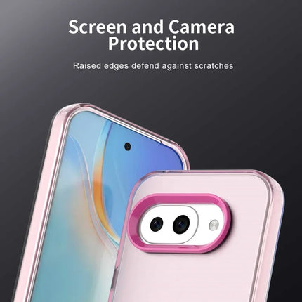 For Google Pixel 9a Case PC+TPU+PET Matte Anti-Drop Phone Back Cover