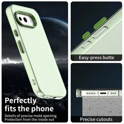 For Google Pixel 9a Case PC+TPU+PET Matte Anti-Drop Phone Back Cover