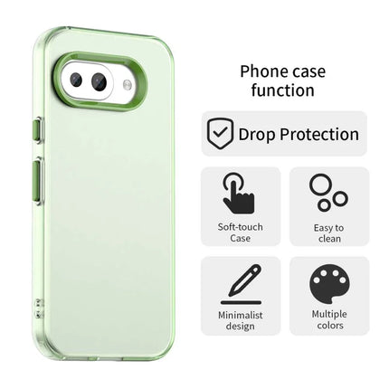 For Google Pixel 9a Case PC+TPU+PET Matte Anti-Drop Phone Back Cover