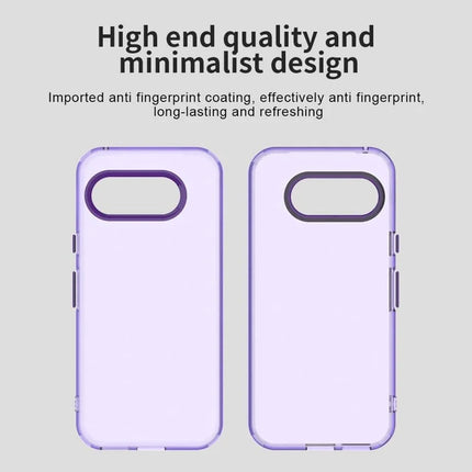For Google Pixel 9a Case PC+TPU+PET Matte Anti-Drop Phone Back Cover