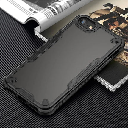 Protective Case for iPhone SE (2022) / (2020) / 8 / 7 / 6 / 6s PC+TPU Frosted Phone Back Cover