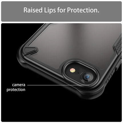 Protective Case for iPhone SE (2022) / (2020) / 8 / 7 / 6 / 6s PC+TPU Frosted Phone Back Cover