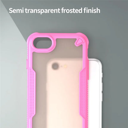 Protective Case for iPhone SE (2022) / (2020) / 8 / 7 / 6 / 6s PC+TPU Frosted Phone Back Cover