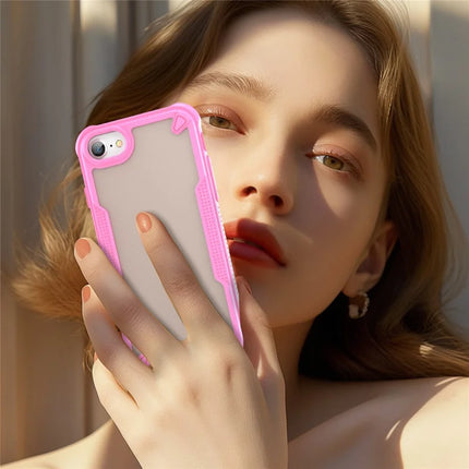 Protective Case for iPhone SE (2022) / (2020) / 8 / 7 / 6 / 6s PC+TPU Frosted Phone Back Cover