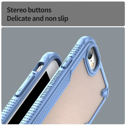 Protective Case for iPhone SE (2022) / (2020) / 8 / 7 / 6 / 6s PC+TPU Frosted Phone Back Cover