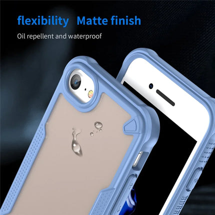 Protective Case for iPhone SE (2022) / (2020) / 8 / 7 / 6 / 6s PC+TPU Frosted Phone Back Cover