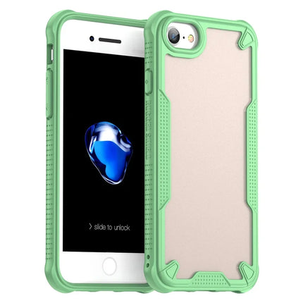 Protective Case for iPhone SE (2022) / (2020) / 8 / 7 / 6 / 6s PC+TPU Frosted Phone Back Cover - Green