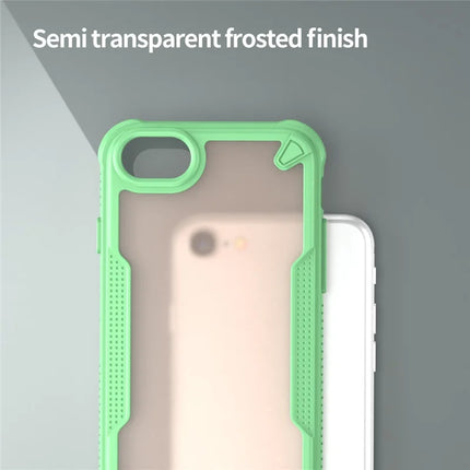 Protective Case for iPhone SE (2022) / (2020) / 8 / 7 / 6 / 6s PC+TPU Frosted Phone Back Cover