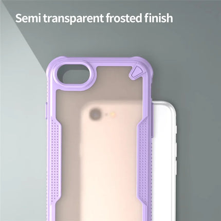 Protective Case for iPhone SE (2022) / (2020) / 8 / 7 / 6 / 6s PC+TPU Frosted Phone Back Cover