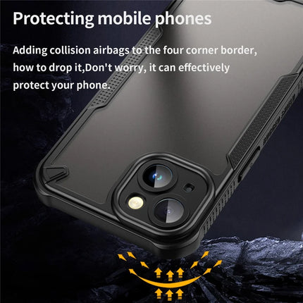 For iPhone 14 Case PC+TPU Frosted Phone Back Cover