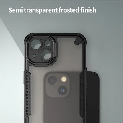 For iPhone 14 Case PC+TPU Frosted Phone Back Cover