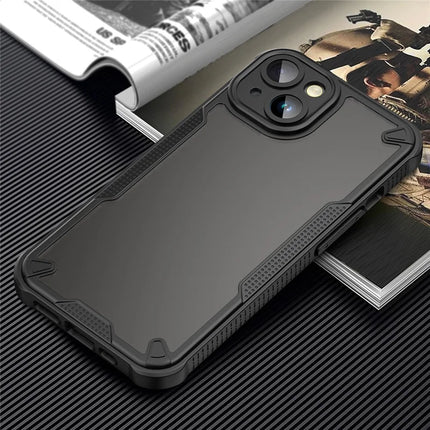 For iPhone 14 Case PC+TPU Frosted Phone Back Cover