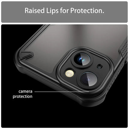 For iPhone 14 Case PC+TPU Frosted Phone Back Cover
