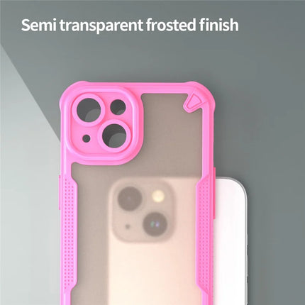 For iPhone 14 Case PC+TPU Frosted Phone Back Cover