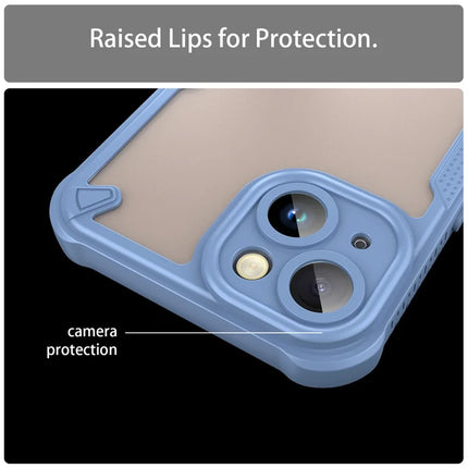 For iPhone 14 Case PC+TPU Frosted Phone Back Cover