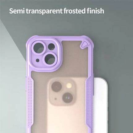 For iPhone 14 Case PC+TPU Frosted Phone Back Cover