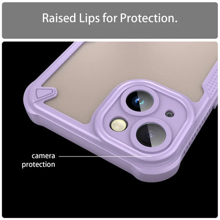 For iPhone 14 Case PC+TPU Frosted Phone Back Cover