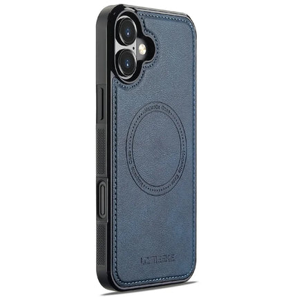 LC.IMEEKE For iPhone 16 Plus Magnetic Case Compatible with MagSafe Leather+TPU Back Cover