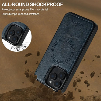 LC.IMEEKE For iPhone 15 Pro Max Magnetic Case Compatible with MagSafe Leather+TPU Back Cover