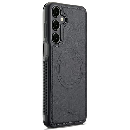LC.IMEEKE For Samsung Galaxy A15 4G / 5G Magnetic Case Compatible with MagSafe Leather+TPU Back Cover