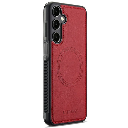 LC.IMEEKE For Samsung Galaxy A16 4G / 5G Magnetic Case Compatible with MagSafe Leather+TPU Back Cover