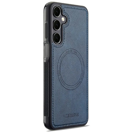 LC.IMEEKE For Samsung Galaxy A16 4G / 5G Magnetic Case Compatible with MagSafe Leather+TPU Back Cover