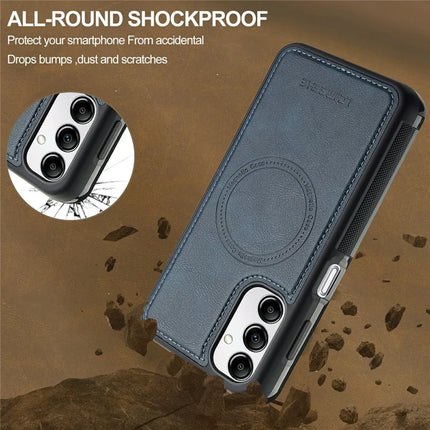LC.IMEEKE For Samsung Galaxy A54 5G Magnetic Case Compatible with MagSafe Leather+TPU Back Cover