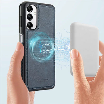LC.IMEEKE For Samsung Galaxy A54 5G Magnetic Case Compatible with MagSafe Leather+TPU Back Cover